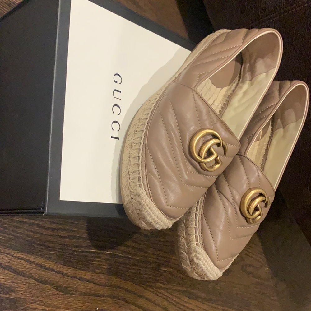 Gucci Leather Espadrilles size 6 good condition!